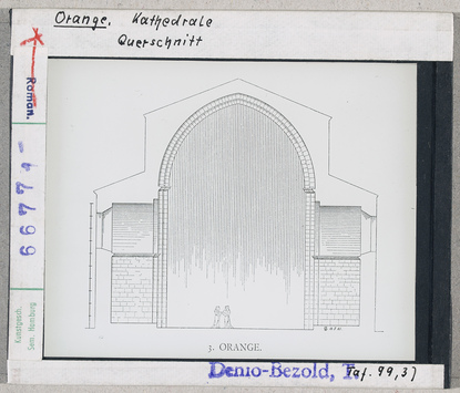 Vorschaubild Orange: Kathedrale, Querschnitt 